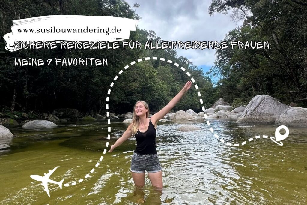 Alleinreisende Frau auf Soloreise in Australien