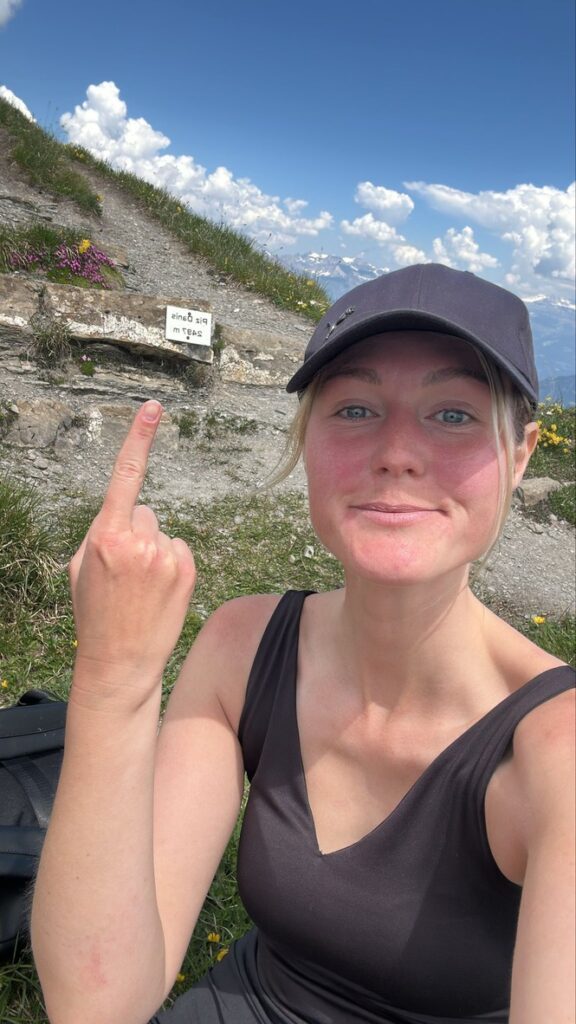 Gipfel am Piz Danis bei Lenzerheide