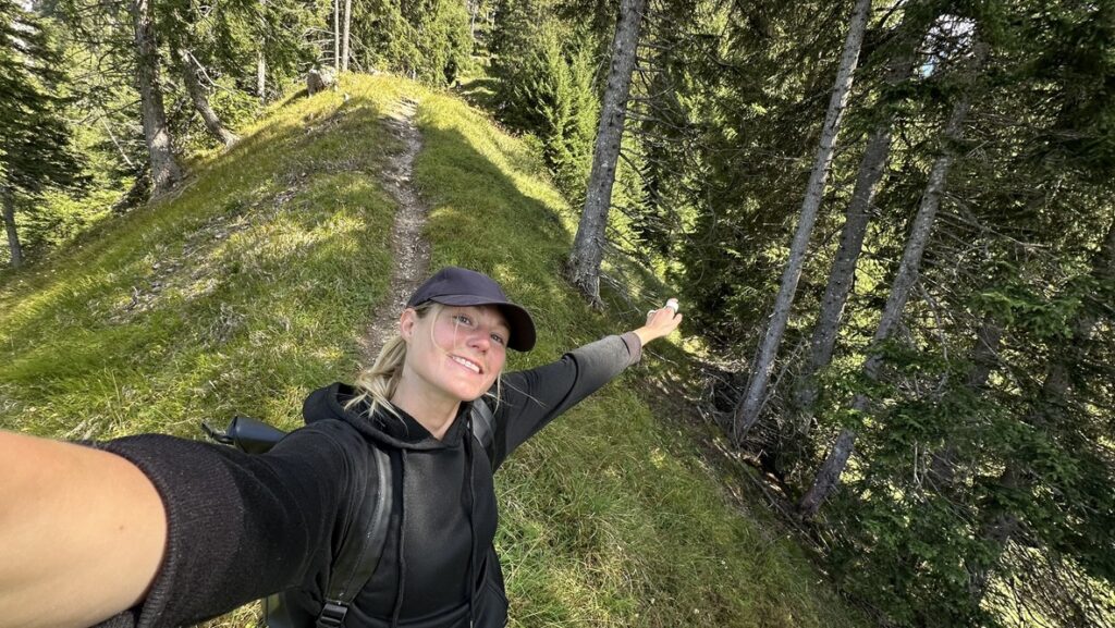 Wanderweg von Lenzerheide Richtung Alp Sanaspans