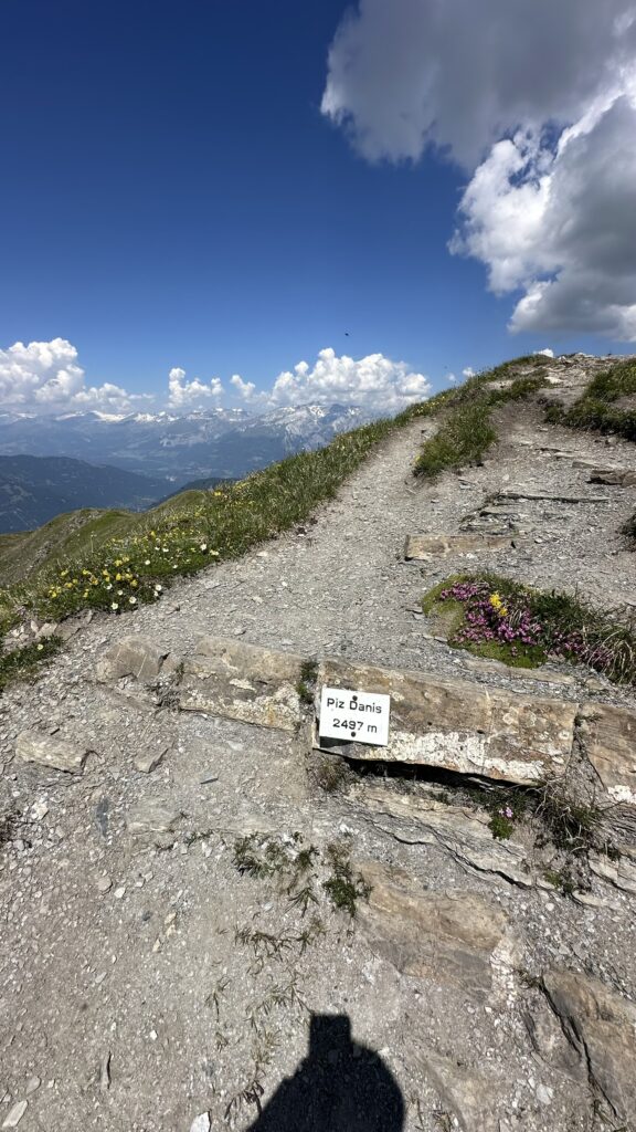Gipfel am Piz Danis bei Lenzerheide